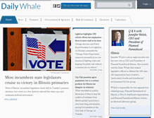 Tablet Screenshot of dailywhale.com